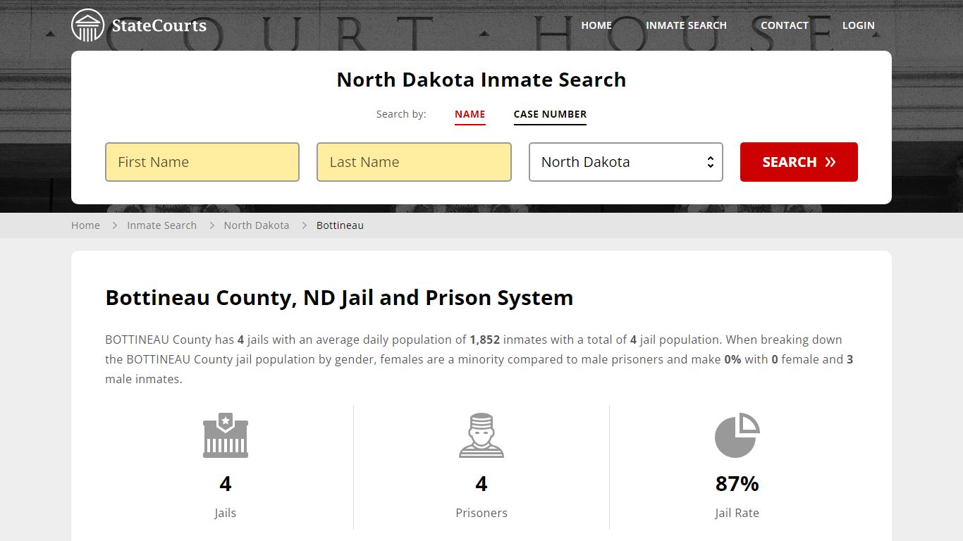 Bottineau County, ND Inmate Search - StateCourts